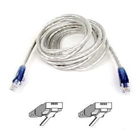 Belkin 7FT RJ11M RJ11M 100Mbps Snagless Hi-Speed Internet Modem Snagless Cable (Ice) by Belkin