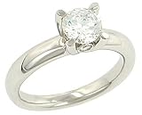 Solitaire Engagement Ring with Accents .05cttw (CZ ctr