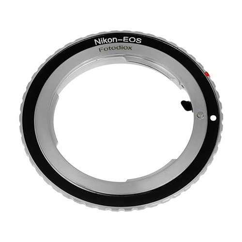 Fotodiox Lens Mount Adapter, Nikon Lens to Canon EOS Camera Adapter, for Canon EOS 1d,1ds,Mark II, III, IV, 5D, Mark II, 7D, 10D, 20D, 30D, 40D, 50D, 60D, Digital Rebel xt, xti, xs, xsi, t1i, t2i, 300D, 350D, 400D, 450D, 500D, 550D, 1000D