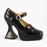 Inch Sexy Costume Shoe Witch Vampire Mary Jane Shoe Black