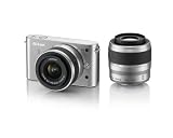 Nikon 1 J1 10.1 MP HD Digital Camera System with 10-30mm VR and 30-110mm VR 1 NIKKOR Lenses (Silver)