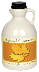 Highland Sugarworks Maple Syrup, Medium Amber, 32-Ounce Jug