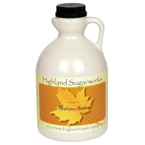 Highland Sugarworks Maple Syrup, Medium Amber, 32-Ounce Jug by Highland Sugarworks