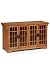 Craftsman 48w Four door Lowboy Sideboard Buffet Table With Glass Doors
