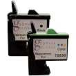 Sophia Global Remanufactured Ink Cartridge Replacement for Dell T0529 and T0530 Series 1 (1 Black, 1 Color)