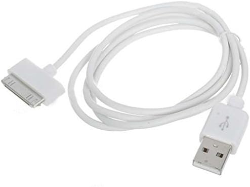 Elongpro 6Ft USB Sync Data Charging Charger Cable Cord for Apple iPhone 4 4S 4G 4th 3 3G 3GS Gen iPod Touch Nano (Does not support All iPads) (White)