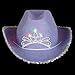 Children's Purple Blinking Tiara Cowboy Hat - 2 flashing lights