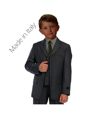 Johnnie Lene Gray Color Suit Set for Boys From Baby to Teen