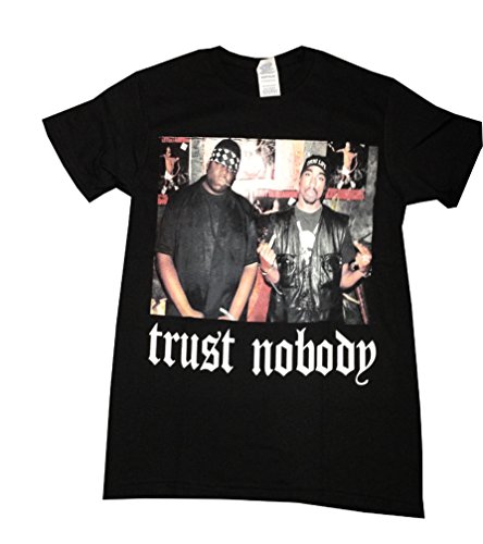 Tupac & Biggie Trust Nobody Graphic Print Street Wear Sneaker Head T Shirt