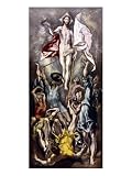The Resurrection Fine Art Giclee Poster Print by El Greco, 12x16