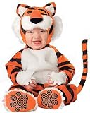 Lil Characters Unisex-baby Newborn Tiger Dlx Costume, Orange/Black/White, Small