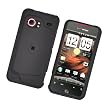 HTC Droid Incredible (Verizon) Rubberized Snap-on Protector Hard Cover Black