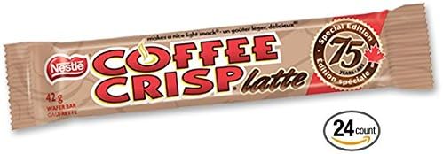 Coffee Crisp Latte-flavoured By Nestle | Limited Edition Chocolate Bars Made Specifically to Celebrate the 75th Anniversary of the Coffee Crisp Bar