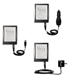 Deluxe Kit for the iRex Digital Reader 1000 includes a USB cable with Car and Wall Charger - Gomadic Brand w/ TipExchange Technology