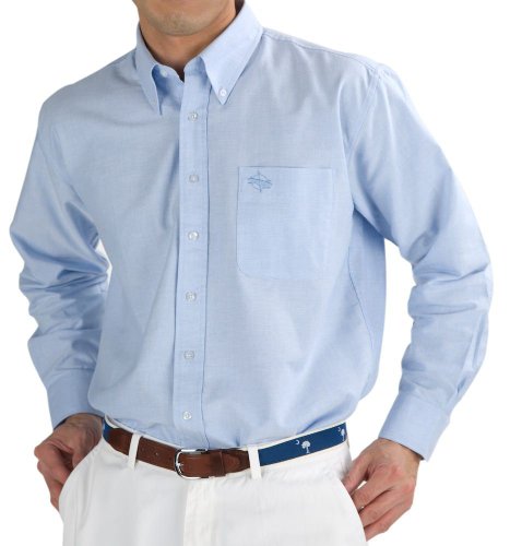 Blue Oxford Button Down Sport Shirt