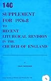 Recent liturgical revision in the Church of England