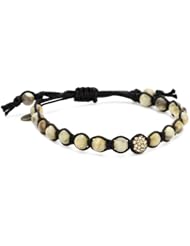 Tai Tan Beads with Single Pave Swarovski Crystal Ball Bracelet