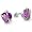 Goldmaid Damen-Ohrstecker Herzen 925 Sterlingsilber Zirkonia amethystfarben Fa O836S
