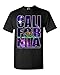 shop4ever California Galaxy T-Shirt California Shirts Large Black
