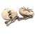 Jasper Cufflinks 05 Stone Fashion Spotted White Donut Crystal Healing Snowflake Silver