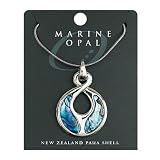 Review The Tribeca Gift Company  / Marine Opal Pendant - Path Of Life Snake Chain