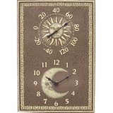 Chaney Instrument 02327A1 Sun Moon thermometer Clock Combo by Chaney Instrument