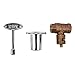 Golden Flame Gas Key Valve Kit -Manual Straight QTR Turn - Chrome