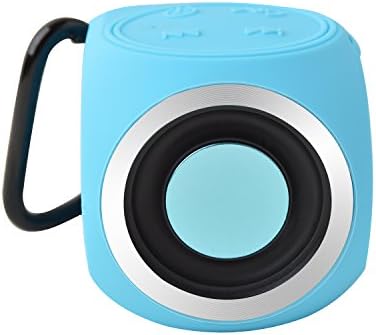 Mini Portable Waterproof Outdoor Wireless Bluetooth 4.1 Speakers KIYOU Surround Sound Mega Bass subwoofer Cube Speaker Dustproof Sport Travel Hiking Shower Player for iPhone/ipad/Android Phones (Blue)