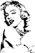 Marilyn Monroe Silhouette Style #3 Vinyl Wall Art Decal