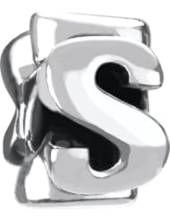 Authentic Chamilia Sterling Silver Charm "Letter S" T-45