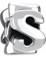 Authentic Chamilia Sterling Silver Charm "Letter S" T-45