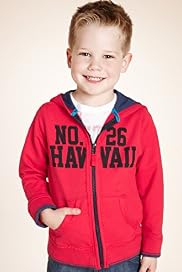 Pure Cotton Zip Through Hooded Sweat Top