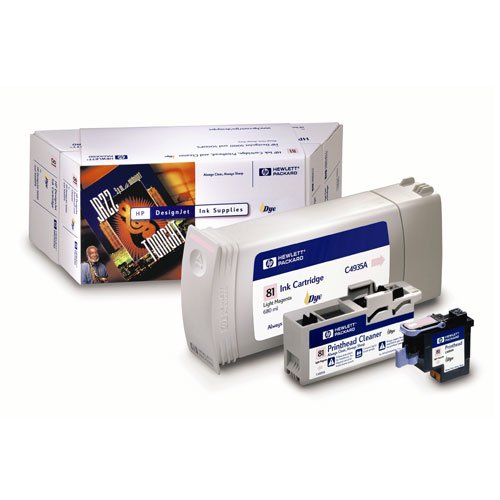 HP 81 Dye Value Pack Light Magenta Includes 1 Each of C4935A & C4955A, Hewlett Packard C4995A