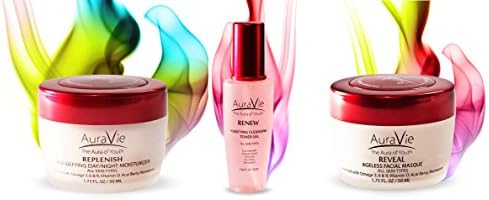 AuraVie RENEW, REVEAL, REPLENISH ADVANCED Treatment System Creams