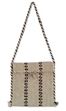 Wool shoulder bag, 'Oaxaca Wine'