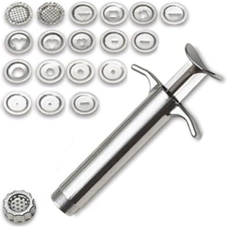 TribalSensation® Sugarcraft Clay Sculpting Cake, Pastry Decorator Gun - 19 Design Discs