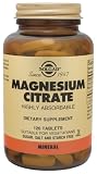 Solgar - Magnesium Citrate, 400 mg, 120 tablets
