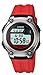 Casio Women's W211-4AV Digital Red Resin Strap Watch