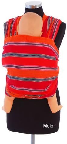 EllaRoo Wrap Baby carrier (Small 4.2 m up to 130lbs and 5'4, Melon) by Ellaroo