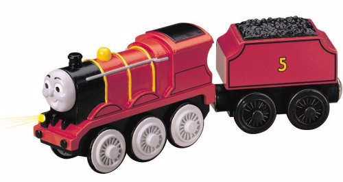 Childrens Toyshop  Toys : Thomas & Friends Wooden Railway - Battery-Powered James