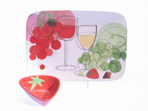 Certified International Vino 2-Piece Chip and Dip Set