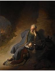 Home: Oil Painting Rembrandt Harmenszoon Van Rijn-Jeremiah Lamenting The Destruction Of Jerusalem,1630 8 x 10 inch / 20 x 26 cm , on High Definition HD canvas prints, Bar, Living Room And Nursery decor - LuxorPre