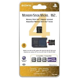 4GB Memory Stick Micro Media + M2 Duo Adaptor
