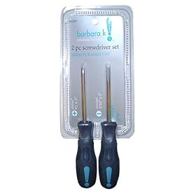Barbara K! BK24957 2-Piece Screwdriver Set, #1 Phillips 1 & 3/16-Inch Slotted