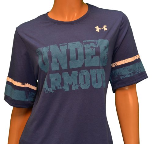 Under Armour Women's UA HeatGear Running Shirt - Blue-Medium