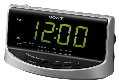 Sony ICF-C492 Large Display AM/FM Clock Radio