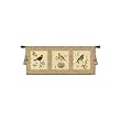 Songbirds Tapestry Wallhanging With Wall Hanging Rod and Tassels