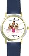 All of THE 7 HABITS #2 - Black Youth (Spanish Text) - DELUXE TWO-TONE WATCH from THE 7 HABITS - WATCH COLLECTION BY WATCHBUDDY&reg; - Arabic Numbers - Blue Leather Strap-Size-Women's Size-Small