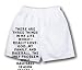 White Boxer Short with There are three things in my life which I really love: God, my family, and baseball. The only problem once baseball season starts, I change the order around a bit.
