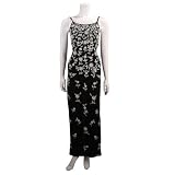 Formal Evening Gown. Beaded Dress for Prom, Party, Homecoming by Sean Collection (8305) Black/White